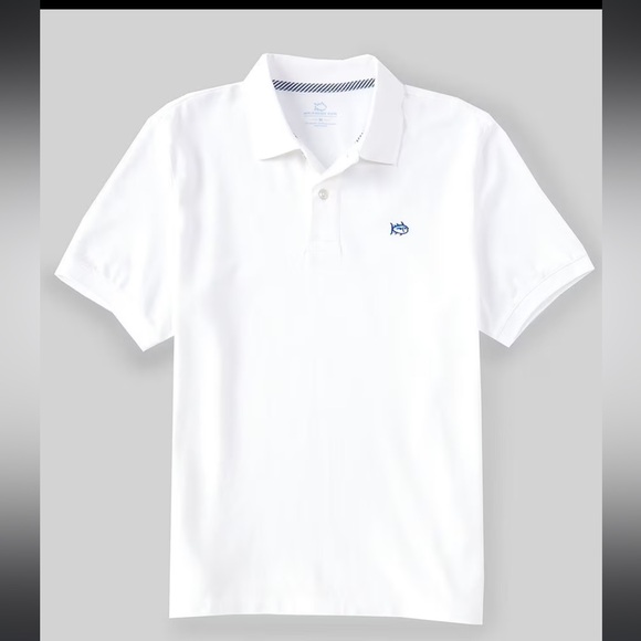 🐟Handsome Classic White Southern Tide
Skipjack Short Sleeve Polo Shirt - Picture 2 of 8